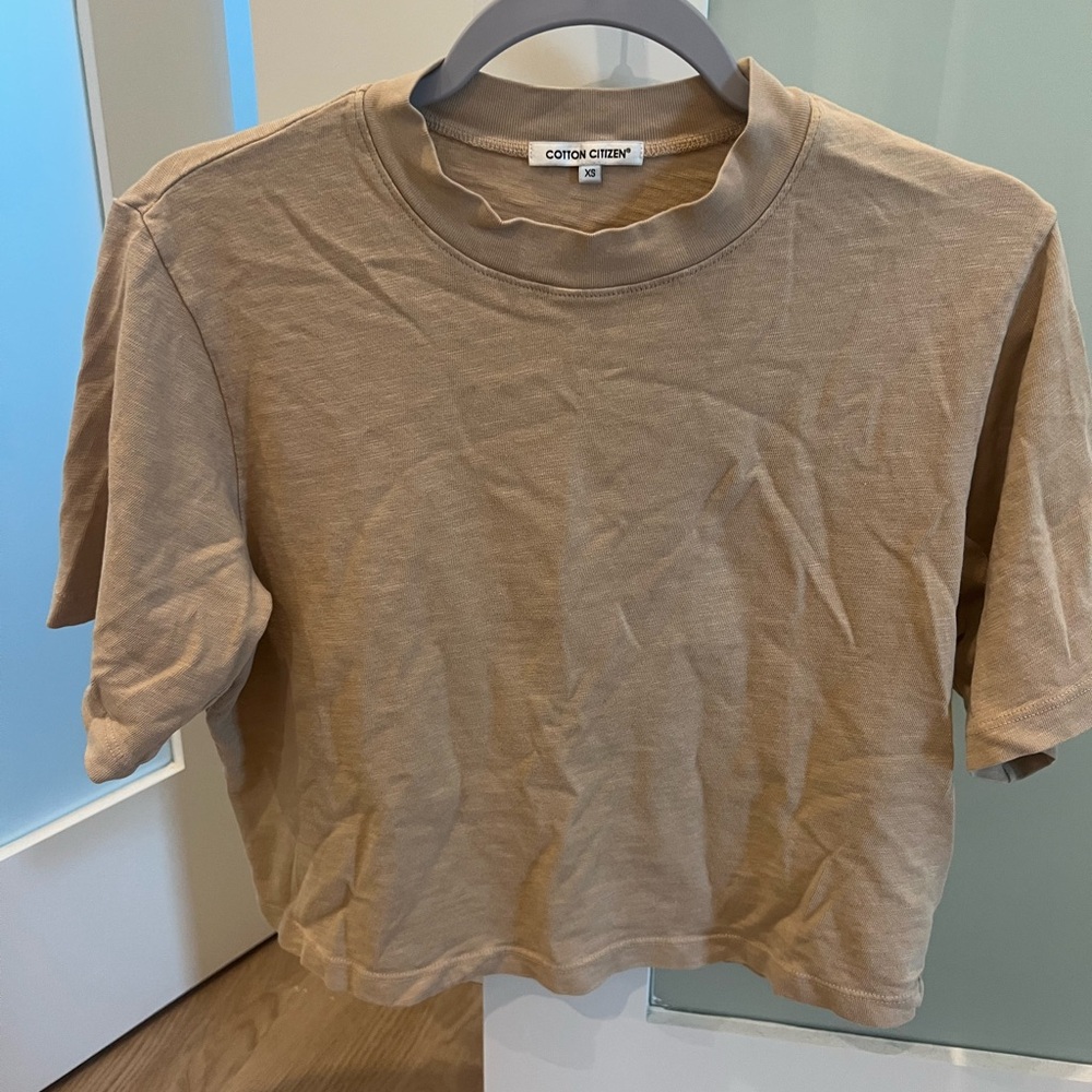 Cotton Citizen Tokyo Crop Tee XS beige
